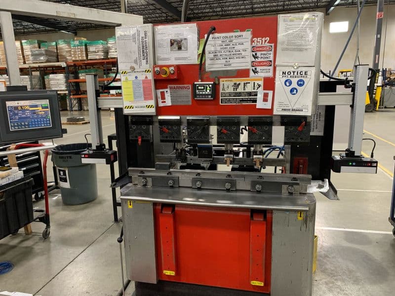Amada 3512 with Lazer Safe Sentinel installed