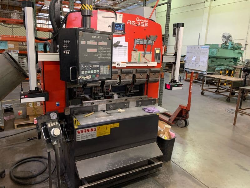 Amada RG-35S with Lazer Safe Sentinel installed