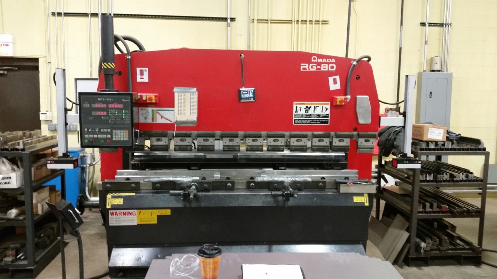 Amada RG-80 with Lazer Safe Sentinel installed